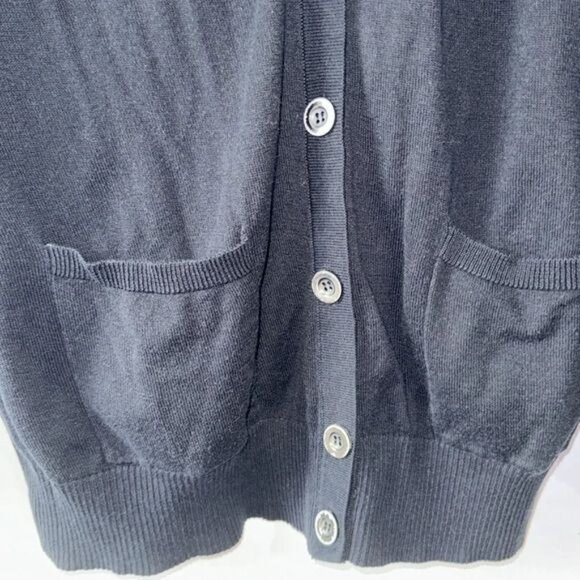 Forever 21+ Black Button Front Cardigan Sweater 2X Plus Size Long Sleeve With Po - Picture 4 of 6